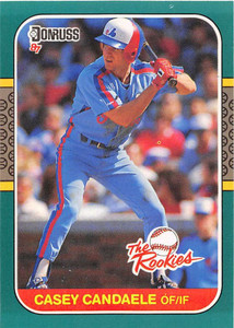 1987 Donruss Rookies #33 Casey Candaele NM-MT Montreal Expos 