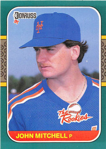 1987 Donruss Rookies #37 John Mitchell NM-MT RC Rookie New York Mets 