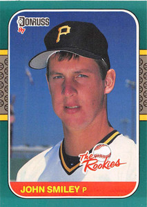 1987 Donruss Rookies #39 John Smiley NM-MT RC Rookie Pittsburgh Pirates 