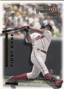 2001 Fleer Triple Crown #35 Jim Thome NM-MT  Cleveland Indians 
