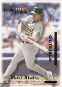 2001 Fleer Triple Crown #64 Matt Stairs NM-MT  