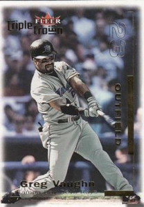 2001 Fleer Triple Crown #132 Greg Vaughn NM-MT  Tampa Bay Devil Rays 