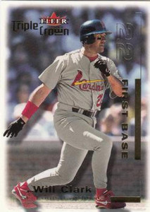2001 Fleer Triple Crown #213 Will Clark NM-MT  St. Louis Cardinals 