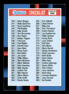 1988 Donruss #300b Checklist 240-345 NM-MT 
