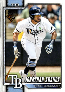 2026 Topps #326 Jonathan Aranda NM-MT Tampa Bay Rays 