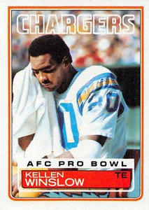 1983 Topps #382 Kellen Winslow VG San Diego Chargers 