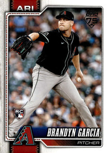 2026 Topps #163 Brandyn Garcia NM-MT RC Rookie Arizona Diamondbacks 