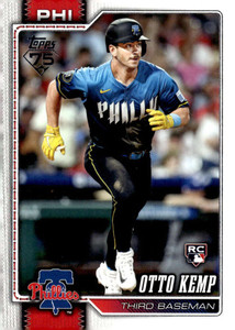 2026 Topps #187 Otto Kemp NM-MT RC Rookie Philadelphia Phillies 