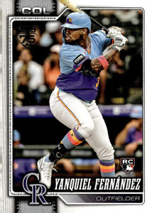 2026 Topps #116 Yanquiel Fernandez NM-MT RC Rookie Colorado Rockies 