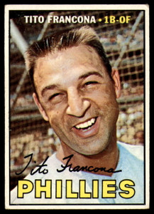 1967 Topps #443 Tito Francona DP VG Philadelphia Phillies 