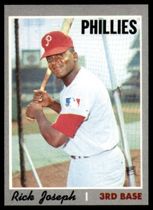 1970 Topps #186 Rick Joseph VG Philadelphia Phillies 