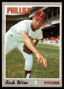 SOLD 138416 1970 Topps #605 Rick Wise VG Philadelphia Phillies 