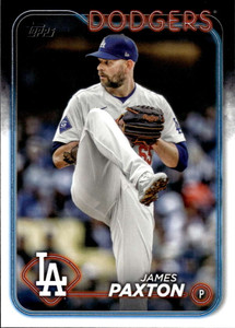 2024 Topps Update #US27 James Paxton NM-MT  Los Angeles Dodgers 