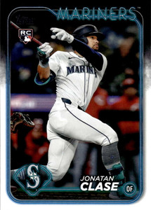 2024 Topps Update #US35 Jonatan Clase NM-MT  RC Rookie Seattle Mariners 