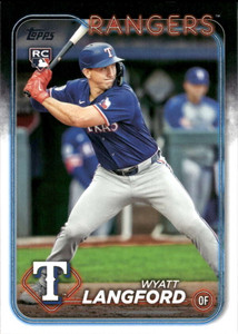 2024 Topps Update #US151 Wyatt Langford NM-MT  RC Rookie Texas Rangers 