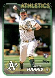 2024 Topps Update #US199 Brett Harris NM-MT  RC Rookie Oakland Athletics 