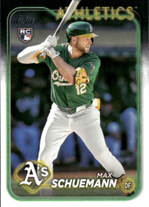 2024 Topps Update #US220 Max Schuemann NM-MT  RC Rookie Oakland Athletics 