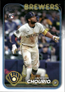 2024 Topps Update #US240 Jackson Chourio NM-MT  RC Rookie Milwaukee Brewers 