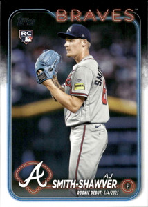 2024 Topps Update #US316 AJ Smith-Shawver NM-MT  Atlanta Braves 
