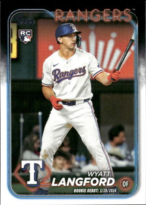 2024 Topps Update #US341 Wyatt Langford NM-MT  Texas Rangers 