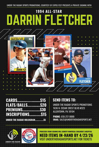 Darrin Fletcher Autograph Premium Items 
