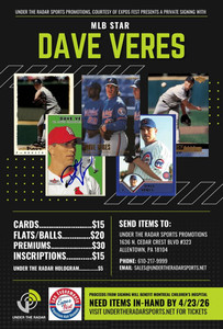 Dave Veres Autograph Baseball Cards