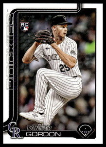 2025 Topps Update #US8 Tanner Gordon NM-MT RC Rookie Colorado Rockies 