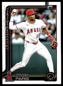2025 Topps Update #US15 Kyren Paris NM-MT Los Angeles Angels 