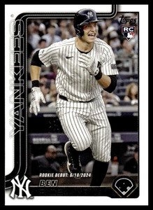 2025 Topps Update #US25 Ben Rice Rookie Debut NM-MT New York Yankees 