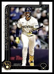 2025 Topps Update #US30 Eric Haase NM-MT Milwaukee Brewers 