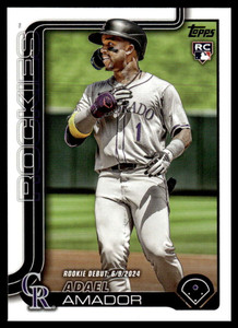 2025 Topps Update #US94 Adael Amador Rookie Debut NM-MT Colorado Rockies 