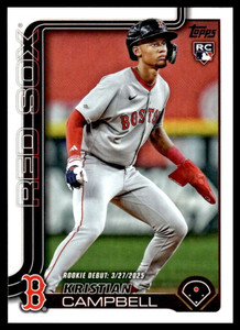 2025 Topps Update #US129 Kristian Campbell Rookie Debut NM-MT Boston Red Sox 