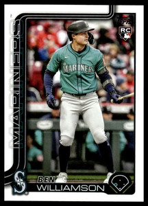 2025 Topps Update #US130 Ben Williamson NM-MT RC Rookie Seattle Mariners 