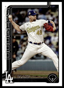 2025 Topps Update #US133 Blake Treinen NM-MT Los Angeles Dodgers 