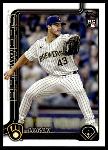 2025 Topps Update #US137 Logan Henderson NM-MT RC Rookie Milwaukee Brewers 
