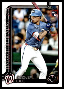 2025 Topps Update #US172 Daylen Lile NM-MT RC Rookie Washington Nationals 