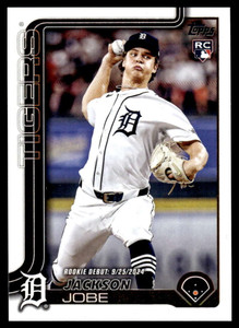 2025 Topps Update #US193 Jackson Jobe Rookie Debut NM-MT Detroit Tigers 
