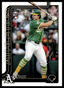 2025 Topps Update #US201 Nick Kurtz NM-MT RC Rookie Athletics 