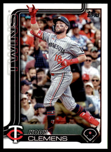2025 Topps Update #US208 Kody Clemens NM-MT Minnesota Twins 