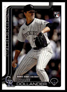 2025 Topps Update #US259 Chase Dollander Rookie Debut NM-MT Colorado Rockies 