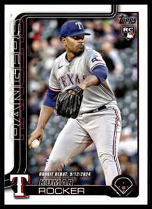 2025 Topps Update #US264 Kumar Rocker Rookie Debut NM-MT Texas Rangers 