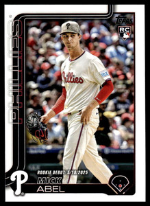2025 Topps Update #US270 Mick Abel Rookie Debut NM-MT Philadelphia Phillies 