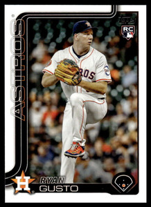 2025 Topps Update #US292 Ryan Gusto NM-MT RC Rookie Houston Astros 