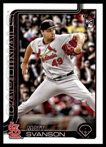 2025 Topps Update #US293 Matt Svanson NM-MT RC Rookie St. Louis Cardinals 