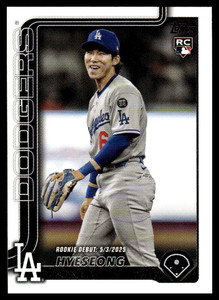 2025 Topps Update #US312 Hyeseong Kim Rookie Debut NM-MT Los Angeles Dodgers 