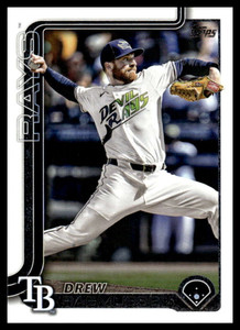 2025 Topps Update #US316 Drew Rasmussen NM-MT Tampa Bay Rays 