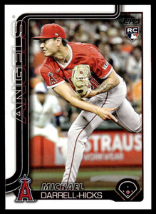 2025 Topps Update #US319 Michael Darrell-Hicks NM-MT RC Rookie Los Angeles Angels 