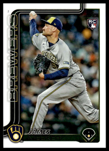 2025 Topps Update #US326 James Meeker NM-MT RC Rookie Milwaukee Brewers 