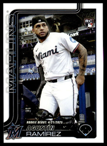2025 Topps Update #US332 Agustin Ramirez Rookie Debut NM-MT Miami Marlins 