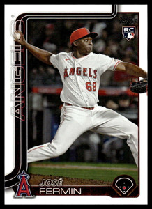 2025 Topps Update #US338 Jose Fermin NM-MT RC Rookie Los Angeles Angels 